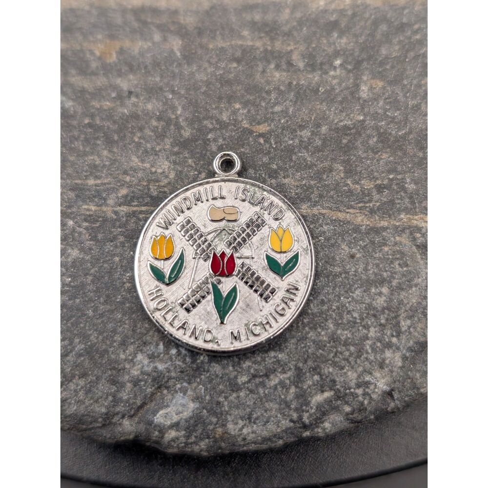 Wells Sterling Windmill Island Charm • Holland Michigan Souvenir
